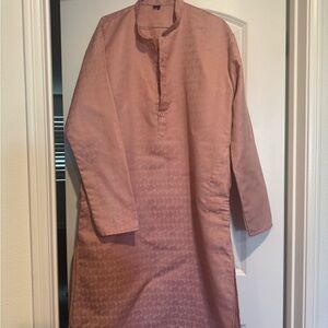 Men’s Pink Long Sleeve Kurta